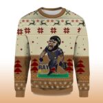 2025 Ray Lewis Baltimore Ravens Ugly Christmas Sweater - Image 2