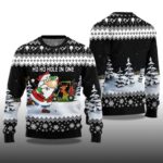 2025 Santa And Golf Mens Ugly Christmas Sweater - Image 2