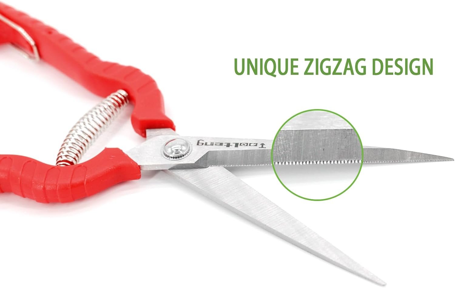 Extra Long Garden Scissor, Stainless Steel Pruning Shears, Bonsai Plant Trimming Scissors for thorny roses plant Flowers Harvesting Herbs Fruits or Vegetables