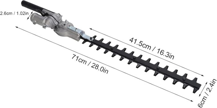 Cordless Hedge Trimmer, 26mm Hedge Trimmer Attachment Replacement Parts for Brush Cutters Garden Trimmers - Image 5