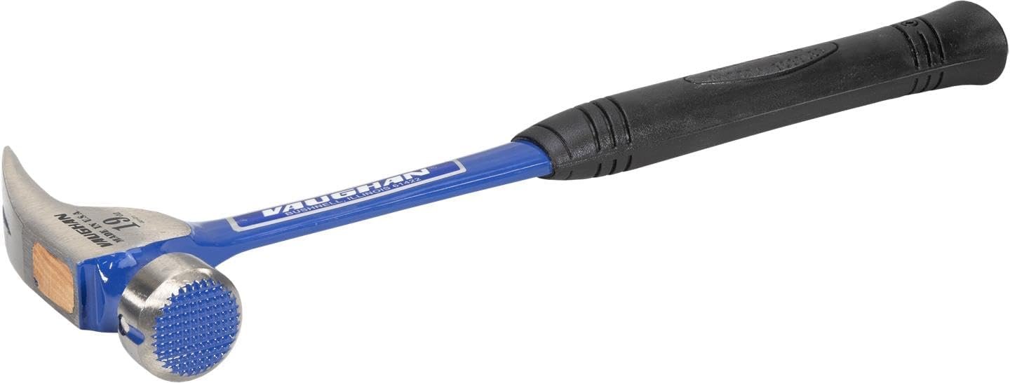 VAUGHAN California Framer Hammer, 19 oz Milled Head, Nail Starter, Made In The USA, RCF2, VN12100
