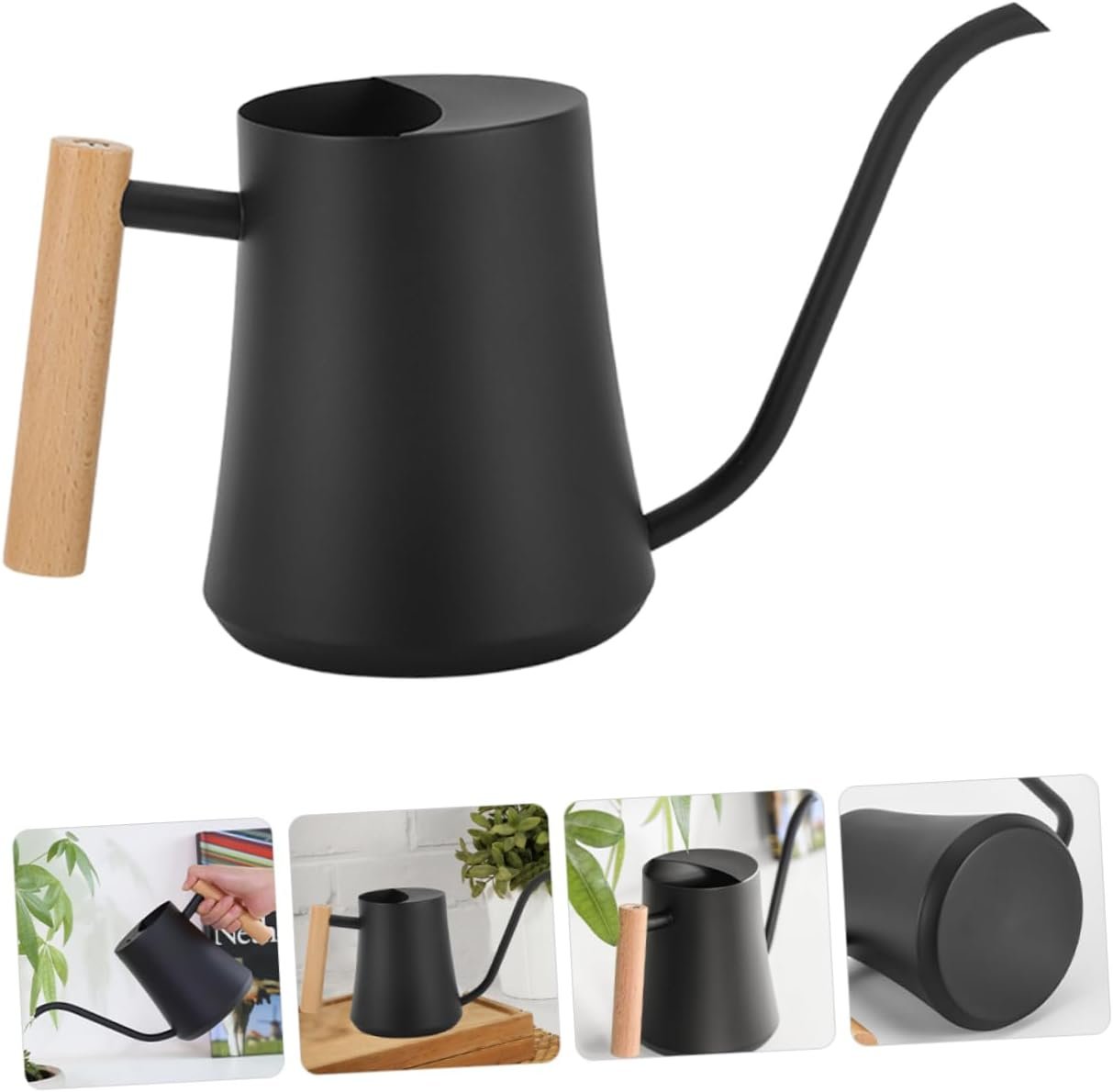 Vintage Style Metal Watering Can Long Spout Indoor Plant Watering Kettle with Handle for Multi Pot Flowers Durable Stylish for Garden Home Use