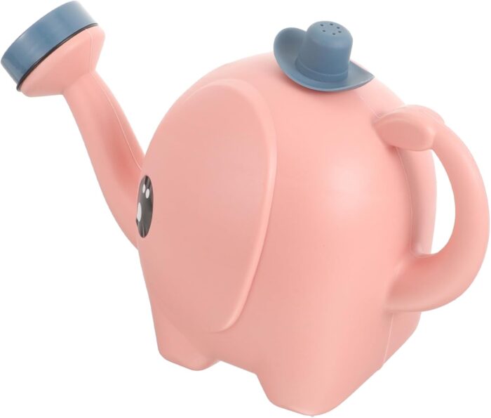 Large Large Plastic Watering Can with Lid Cartoon Gardening Pot for Home and Indoor Plants Ergonomic Handle Scratch-Resistant Design for Office and Garden Use