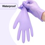 Disposable Nitrile Exam Gloves, 3-mil, Lilac Gloves Disposable Latex Free, Powder Free - Image 8