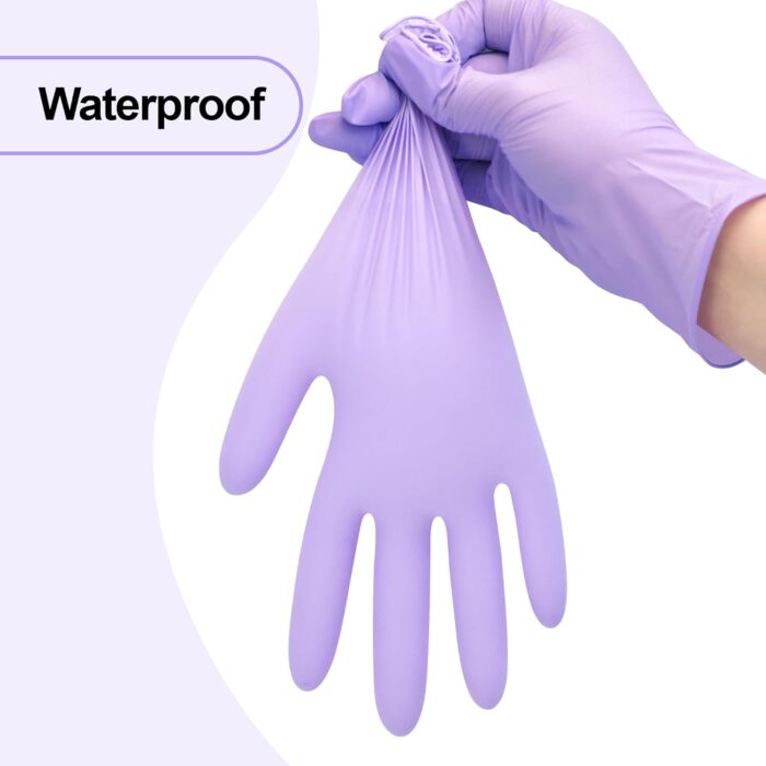 Disposable Nitrile Exam Gloves, 3-mil, Lilac Gloves Disposable Latex Free, Powder Free - Image 8