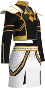 Demon Costume Hunters Outfit for Kids Girls Skirt Set Halloween Costumes 2 Piece with Jacket and Skirt - Image 9