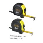 2 Pcs Metric and Measuring Tapes and Carbon Steel Tape Measure for Carpentry Construction Woodworking DIY Projects with Abs Case - Image 2