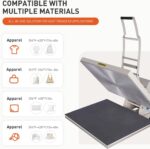 24x32 Inch Heat Press, 110V 4500W No Plug High Pressure Heat Press Machine for Business, Large Professional Digital Control Heat Transfer Machine for Sublimation - Image 3