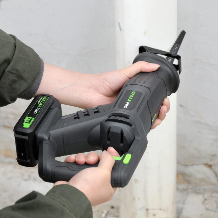 GALAX PRO Cordless Reciprocating Saw with 20V 2.0Ah battery, 0-3000RPM Variable Speed Power Reciprocating Saws with 7/8" Stroke Length,5pcs Zallsaw Blade for thin wooden board, soft metal Cutting - Image 3