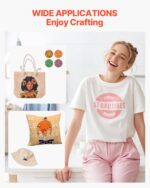VEVOR 2 in 1 Heat Press Machine for T Shirts and Hats, 15x15 Inch Professional Swing Away Digital Tshirt Press Machine for Sublimation, Vinyl, Heat Transfer Projects - Image 7