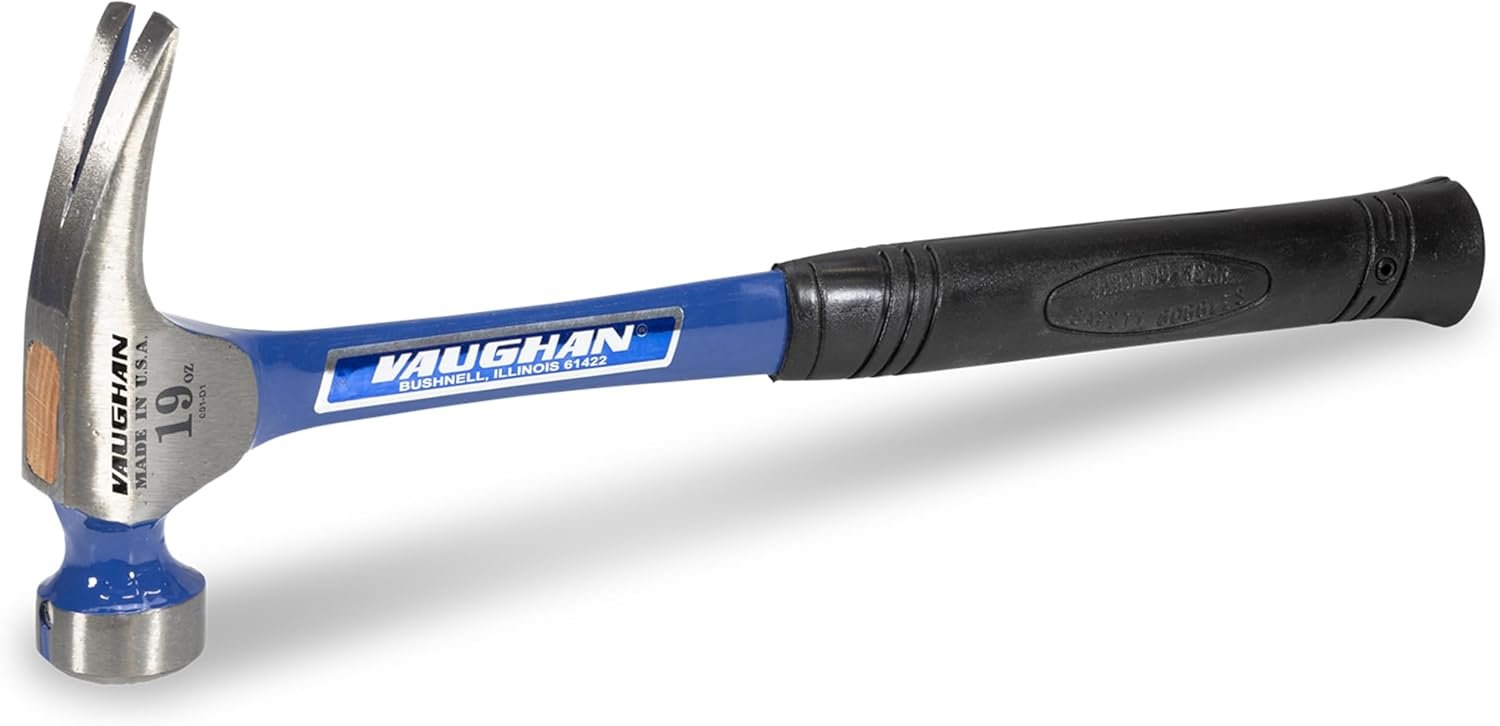 VAUGHAN California Framer Hammer, 19 oz Milled Head, Nail Starter, Made In The USA, RCF2, VN12100