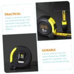 2 Pcs Metric and Measuring Tapes and Carbon Steel Tape Measure for Carpentry Construction Woodworking DIY Projects with Abs Case - Image 3