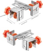 Imbot Drawer Front Installation Clamps Kit, Adjustable Stainless Steel Cabinet Drawer Mounting Clamp, For Woodworking Tools, Living Room Drawer Panel Mounting Clamp (With Storage Bag) - Image 2