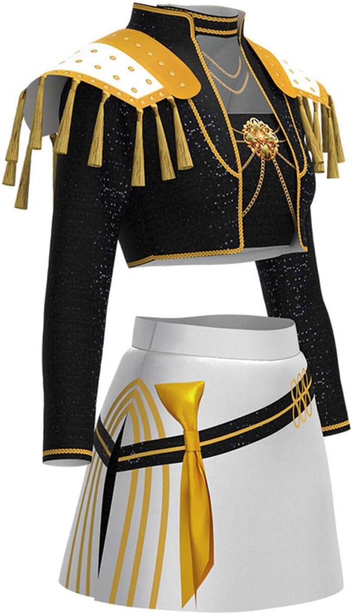 Demon Costume Hunters Outfit for Kids Girls Skirt Set Halloween Costumes 2 Piece with Jacket and Skirt - Image 14