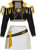 Demon Costume Hunters Outfit for Kids Girls Skirt Set Halloween Costumes 2 Piece with Jacket and Skirt - Image 11