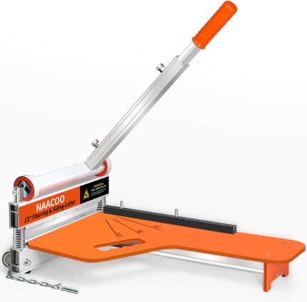 Laminate/Vinyl Floor Cutter, 13” Vinyl Plank Cutter with Wheel – Just 1 Step Meet Angle&Length Cutting, Flooring Tools – Cuts Laminate Floor, Engineer Wood, LVP/T, VCT, SPC, WPC