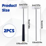 2Pcs Dual Head Small Hammer, 7Inch Mini Hammer Tool Double Face Jewelry Mallet Hammers, Plastic Head and Metal Heads Mini Jewelry Hammers for Home Decoration Installation Hand Tool - Image 2