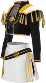 Demon Costume Hunters Outfit for Kids Girls Skirt Set Halloween Costumes 2 Piece with Jacket and Skirt - Image 13