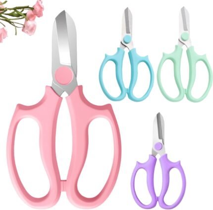 4 PCS Flower Scissors, Floral Shears Garden Pruning Shears Fruit Picking Trimming, Gardening Tool