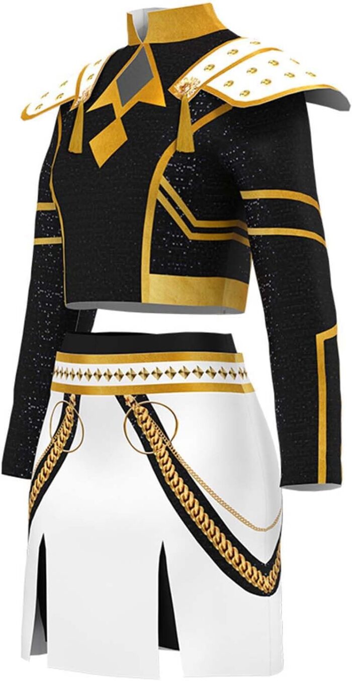 Demon Costume Hunters Outfit for Kids Girls Skirt Set Halloween Costumes 2 Piece with Jacket and Skirt - Image 8