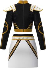 Demon Costume Hunters Outfit for Kids Girls Skirt Set Halloween Costumes 2 Piece with Jacket and Skirt - Image 10
