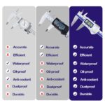 IP67 Absolute Origin Waterproof Electronic Digital Vernier Caliper Measuring Tool Stainless Steel,0-6 inch/150mm, Large LCD Screen，Extreme Accuracy - Image 5