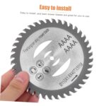 SUPVOX 2pcs Tungsten Carbide Blades for Electric Lawn Mowers Diameter Cutting Disks Weed Trimmer Accessories for Efficient Grass Cutting and Lawn Care - Image 7