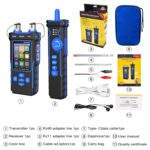 NOYAFA NF-8508 Network Cable Tester with Optical Power Meter, CAT5 CAT6 Cable Toner Ethernet Cable Tester, RJ45 Network Tester, VFL PoE QC Test Wire Tracer Port Flashing 200M Length Test - Image 9