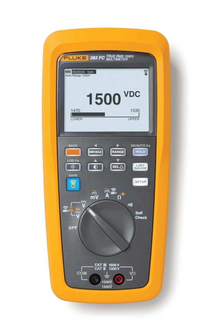 Fluke 283FC - CAT III 1500V, CAT IV 1000V True-RMS Wireless Multimeter - Image 2