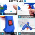 Hot Glue Gun Kit, 40 Glue Sticks for Mini Glue Guns with Hardshell Carrying Case for School Crafts DIY Arts, Quick Home Repairs, Home School Project and Festival Decorations (20W) - Image 6
