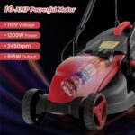 Goplus Electric Lawn Mower, Versatile Corded Lawn Mower with Grass Collection Box, 10 AMP Motor, 13" Cutting Deck, 3 Adjustable Cutting Positions, Walk-Behind Small Lawnmower for Garden Farm Yard - Image 3