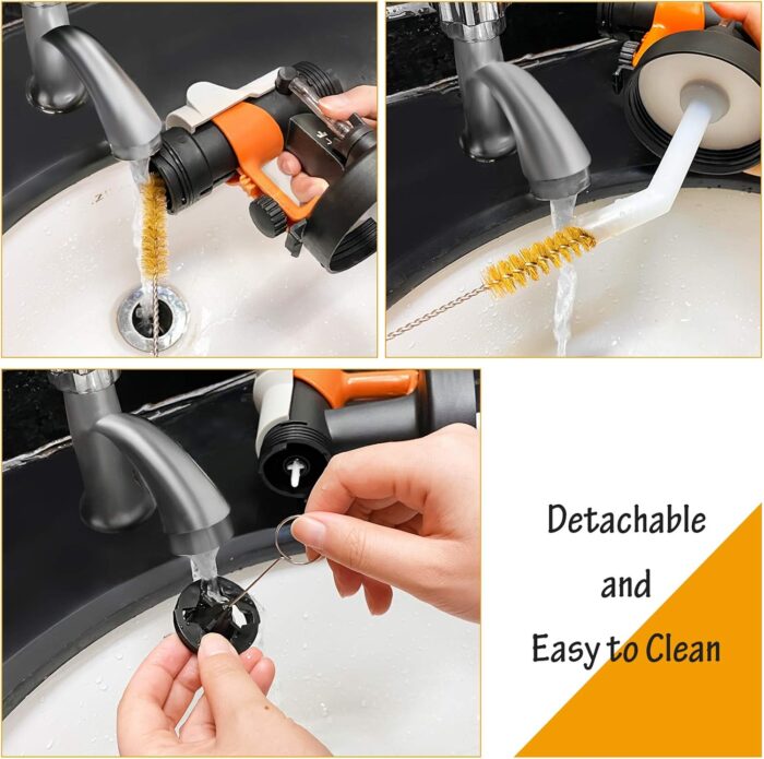 Paint Sprayer - BATAVIA HVLP Electric Spray Paint Gun, 1200ml High Capacity Container Easy to Clean, 4 Nozzles and 3 Patterns, for Furniture, Cabinets, Fence, Walls, Door, Garden Chairs etc - Image 7