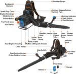 LawnMaster NPTBL31AB No-Pull Backpack Leaf Blower, Gas-Powered with Electric Start, 31cc 2-Cycle Engine, 470CFM, 175MPH - Image 2