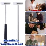 2Pcs Dual Head Small Hammer, 7Inch Mini Hammer Tool Double Face Jewelry Mallet Hammers, Plastic Head and Metal Heads Mini Jewelry Hammers for Home Decoration Installation Hand Tool - Image 7
