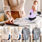 Mini Heat Press Machine, Mini Heat Transfer Iron, 3 Settings Levels & Visible Temp, Portable Press Easy for Crafts, T-Shirt, Hats, Shoes, Bags, Cap and Small Vinyl Projects(Purple) - Image 5