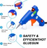 Hot Glue Gun Kit, 40 Glue Sticks for Mini Glue Guns with Hardshell Carrying Case for School Crafts DIY Arts, Quick Home Repairs, Home School Project and Festival Decorations (20W) - Image 5