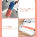 King Origin Paint Roller Covers, 18 Pack, 9 Inch Paint Roller, 3/8 Nap High Dense Roller Covers for Smooth and Textured Rough Surfaces - Image 5