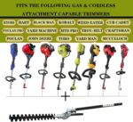 Articulating Hedge Trimmer Attachment (16") fits for Ryobi,Hart,Craftsman,Weed Eater,Mtd pro,Troy-Bilt,Toro,John Deere,Hus 128LD Most Brush Cutter/String Trimmer (Long) - Image 6
