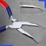 6 Inch Mini Bent Nose Pliers With Serrated Jaw - Jewelry Tool, Micro Angle Needle Nose Pliers For Gripping And Bending Wires - Image 5