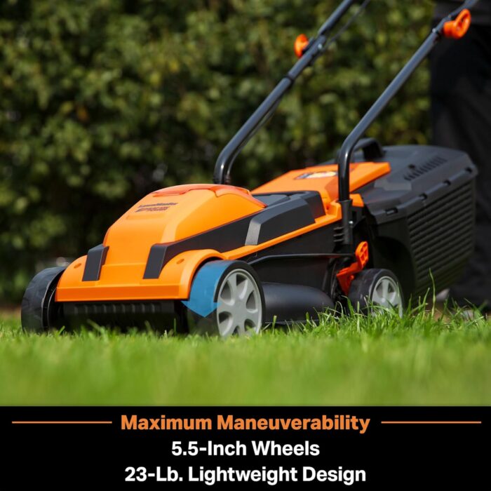 LawnMaster CLM2413A Cordless 13-Inch Lawn Mower 24V Max with 2X4.0Ah Battery and a Charger - Image 3