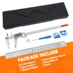 Digital Caliper 12 Inch/300mm, HARDELL Calipers Easy Switch Inch/MM/Fraction, Stainless Steel Digital Caliper Measuring Tool with Auto-Off Large LCD Screen for DIY/3D Printing/Jewelers/Woodworkers - Image 2