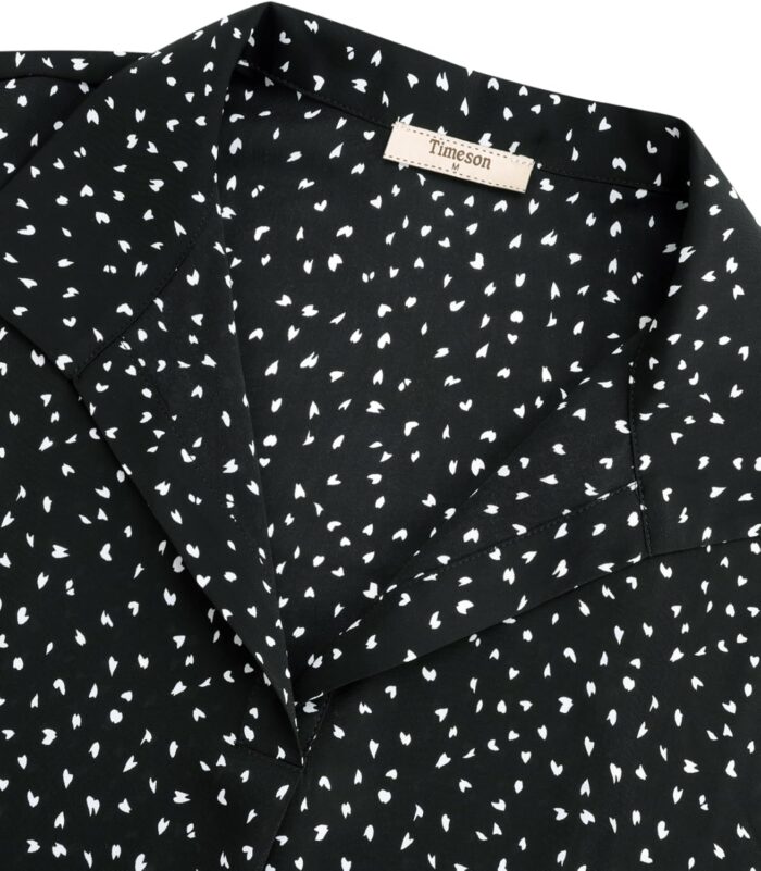 Timeson Women's Short Sleeve Chiffon Blouses for Office Work Business Attire Collared Shirts - Image 36