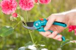 GARDENA (08857) Adjustable Bypass Garden Pruning Shears for Trees, Roses, and Flowers. Heavy Duty Professional Steel Cutting Blades, Sharp Trimming Pruners. Made in Germany - Image 2