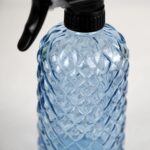 12Oz Glass Plant Spray Bottle, Gem Pattern Glass Sprayer, Watering Can with Black Plastic Top Pump, Handheld Watering Can for Indoor Outdoor Potted Plants and Greenery (Blue) - Image 5