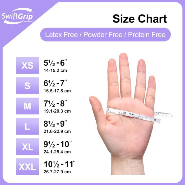 Disposable Nitrile Exam Gloves, 3-mil, Lilac Gloves Disposable Latex Free, Powder Free - Image 7
