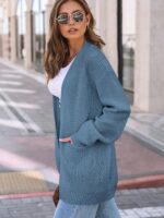 LILLUSORY Womens Oversized Cardigans Soft Knit Cardigan Sweater with Pockets - Image 48