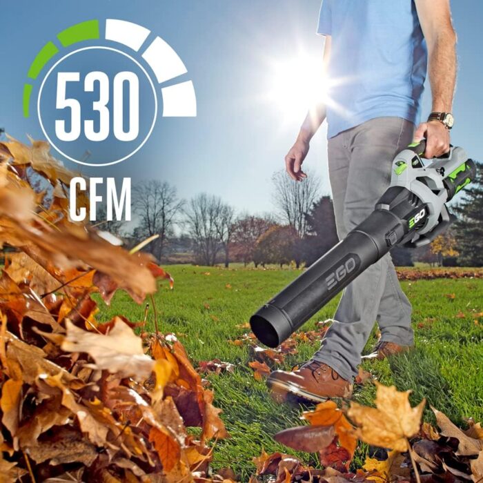 EGO Power+ LB5302 3-Speed Turbo 56-Volt 530 CFM Cordless Leaf Blower, 2.5Ah Battery and Charger Included - Image 3