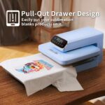 PYD Life 120 V Auto Heat Press Machine for T Shirts 15" x 15" Touch Screen Light Blue Smart Heat Press for Sublimation Blanks Ornaments Frames Bags Sublimation DTF Vinyl Printing - Image 6