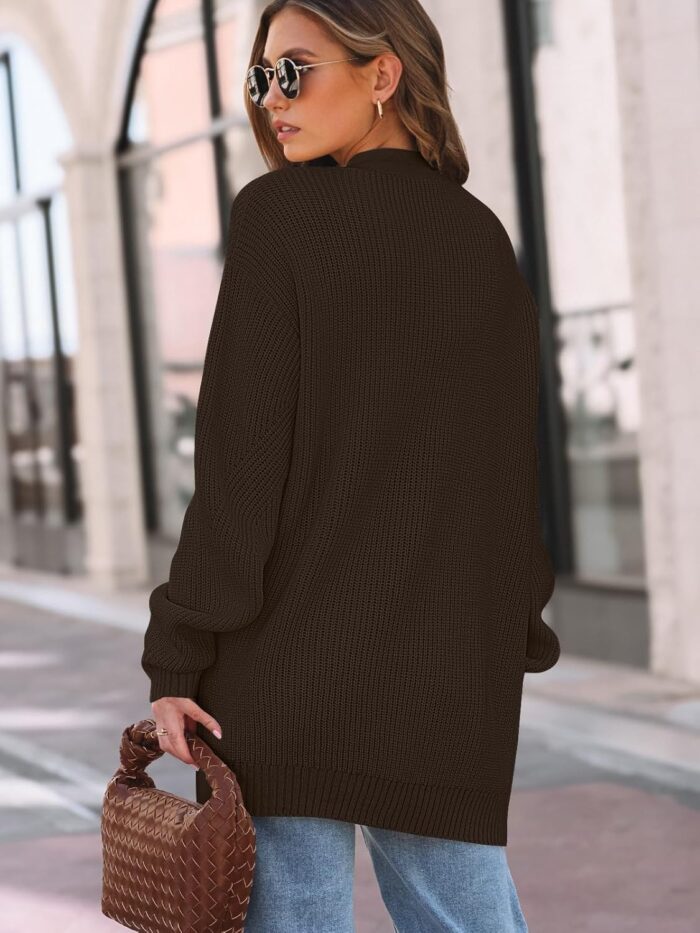 LILLUSORY Womens Oversized Cardigans Soft Knit Cardigan Sweater with Pockets - Image 14