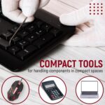 Z-Shaped Mini Wrench Set, Stainless Steel Compact Hand Tools for Small Screws, Tight Spaces, Repairs, Electronics, Home & Office Maintenance - Image 3